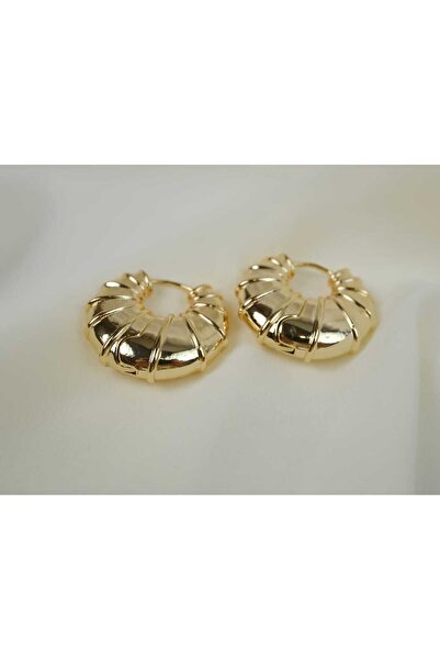 ATELİER TUĞBA حلق دائري ذهبي KP025 بتصميم مميز