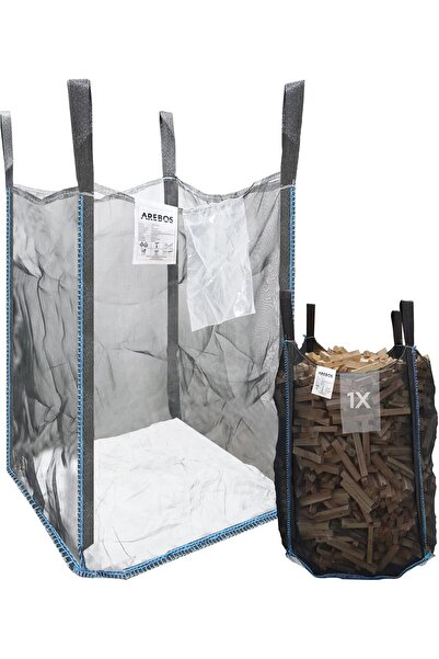 NO BRAND Geantă premium din lemn, tip Big Bag, 100 x 100 x 160 cm, 1500 kg, 4...