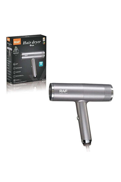 raf Negative Ion Hair Dryer R 474, 1600 W, 2 Speeds, Cool Shot, Magnetic Nozzle, Silver