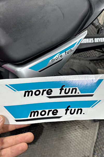 Banxtre CFMOTO SR250 için Mavi Renk Arka Kuyruk Orijinal Sticker (SAĞ VE SOL)