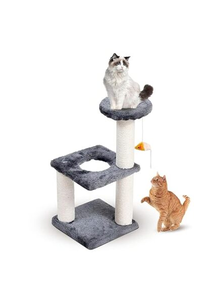 Xess SKY-TOUCH Cat Tree Tower|Durable Cat Condo with Sisal Scratching Posts|Cozy Cat House,|Ladder