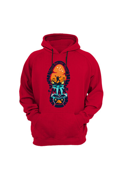 WİDİ Hanorac cu temă pescuit și aventură cu imprimeu bumbac 100% Regular Fit ...