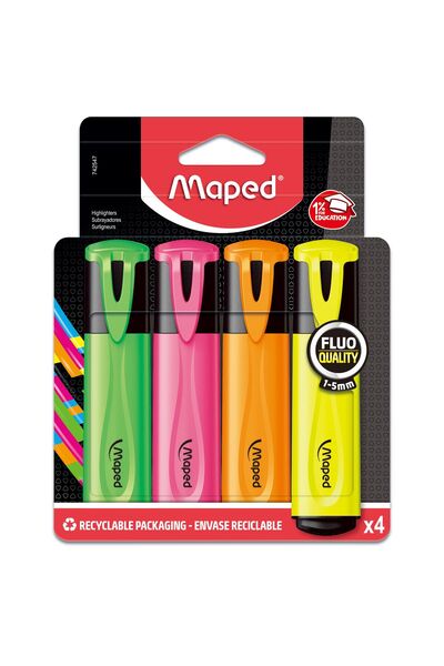 Maped أقلام تحديد ASS COL X4