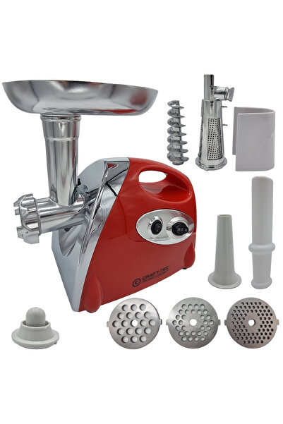 Campion Mașină de tocat carne 3000-3500W, accesorii roșii, 3 plăci