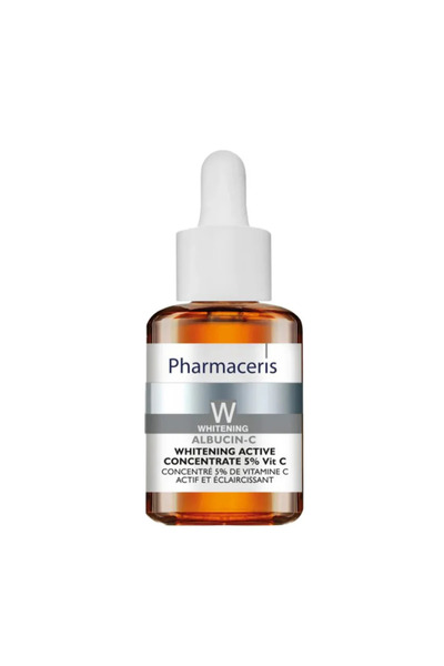 Pharmaceris سيروم تبييض البشرة المركز النشط W Albucin-C مع 5% فيتامين سي، 30 مل
