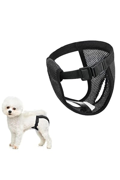 FONIX PoochProtect Dog Diapers, Reusable Adjustable, M/L, Breathable, Black