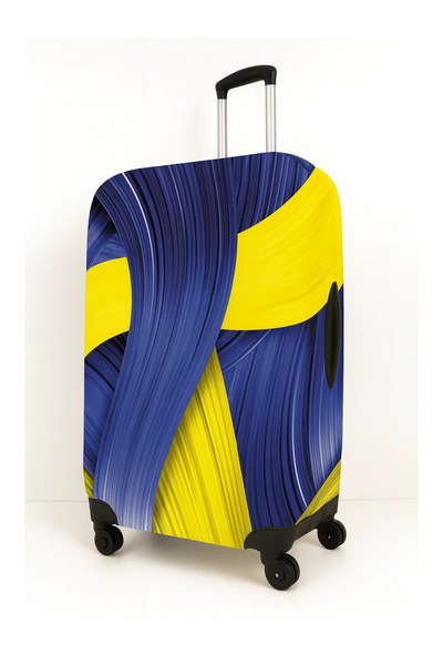 Trink Çanta غطاء حقيبة من القماش وغطاء حقيبة السفر (91-أزرق قوس قزح) كابين كابين