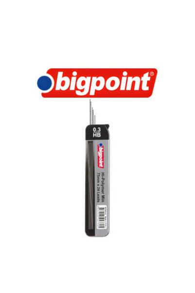 Bigpoint Kalem Ucu, 0.3 mm, HB, 75 mm, 24'lü Min 1 Tüp
