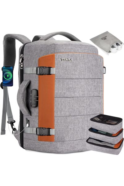 Tzowla Travel Laptop Backpack for Men & Women, 40L, Flight Approved