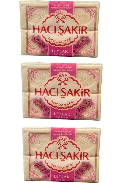 Hacı Şakir صابون هاكيشاكير الليلك النقي 600 جرام 3 قطع