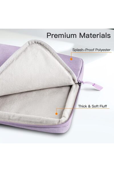 JETech Laptop Sleeve for 13-14 Inch MacBook Air/Pro, Waterproof Shock Resistant (Light Purple)