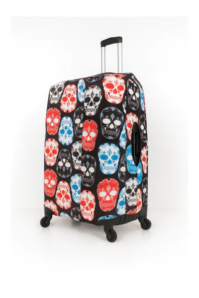 Trink Çanta غطاء حقيبة من القماش وغطاء للحقائب (18-رأس جمجمة) لحقيبة السفر