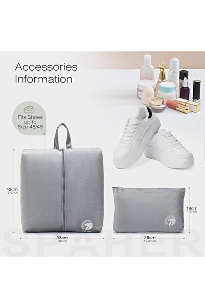 SPAHER Laptop Backpack 17.3 Inch Travel 32L Waterproof Carry-On Bag - Khaki