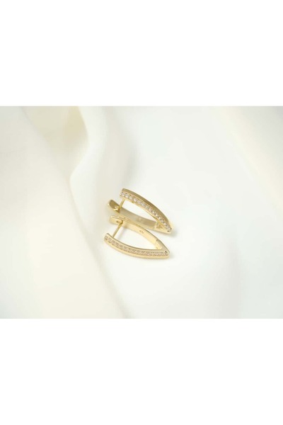 ATELİER TUĞBA Kp091 Shiny V Earrings