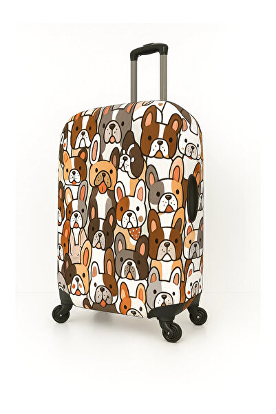 Trink Çanta Fabric Suitcase Cover and Luggage Cover (140-Pug 2) Cabin Cabin