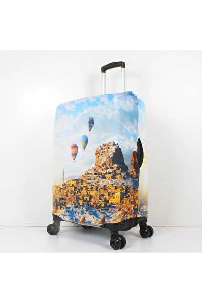 Trink Çanta Fabric Suitcase Cover and Luggage Cover (71-Cappadocia 1) Cabin