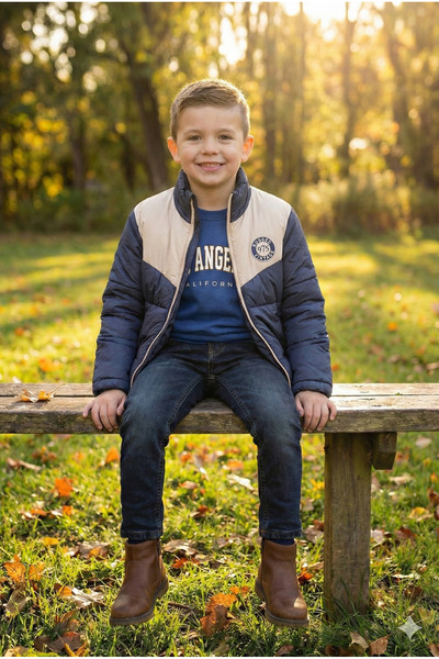 Bonbelle Su Geçirmez Erkek Çocuk Kapüşonlu Mont