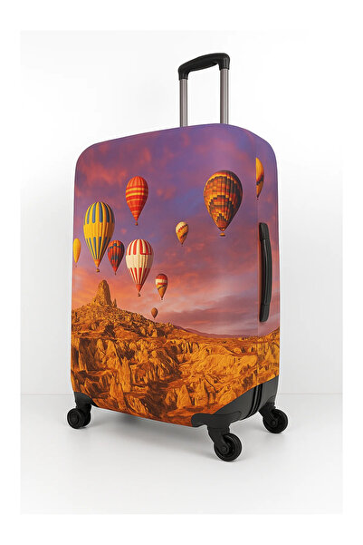 Trink Çanta Fabric Suitcase Cover and Luggage Cover (74-Cappadocia 4) Cabin Cabin