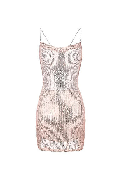 JInsh فستان نوم نسائي مثير للحفلات من Shining Beauty Star Hot Slip Camisole Bar بدون ظهر ومرن متقاطع