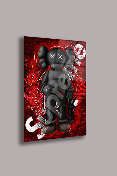 gxe.art Atmosferă întunecată Omul cu masca Pictură pe sticlă Decor de perete