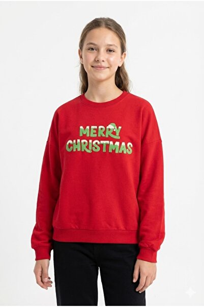 CRASSİ بلوزة نويليك للفتيات 2 خيط ش مبطن بالصوف مطبوعة