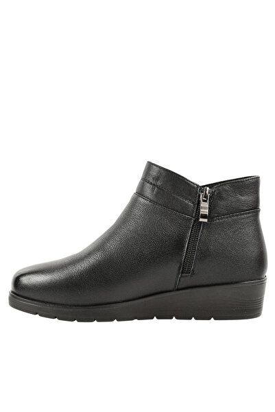 FORMAZIONE Casual boots, women, FORMAZIONE, 3628 black, leather, with platform 40