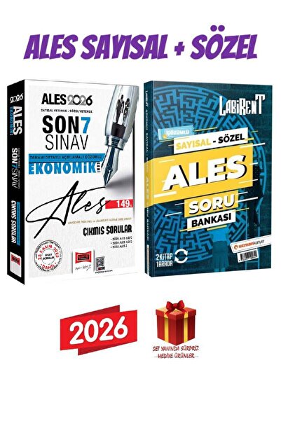 Yargı Yayınları 2026 Yargı Ales Çıkmış Sorular Son 7 Sınav+Uzmankariyer Ales ...