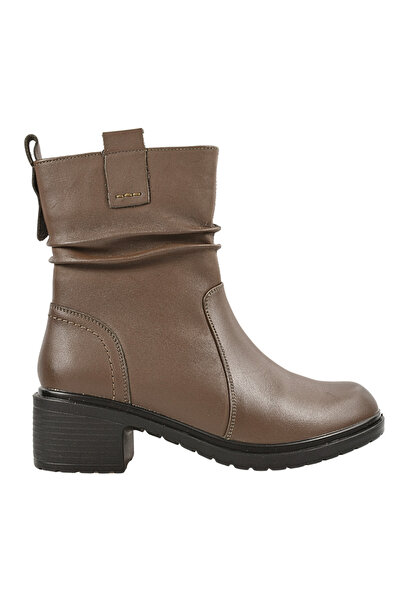FORMAZIONE Casual boots, women's FORMAZIONE, 80235 brown, leather, with heel 40