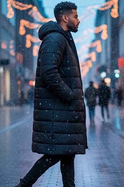 Puma معطف ESS+ المبطن باللون الأسود للرجال، سترة منفوخة