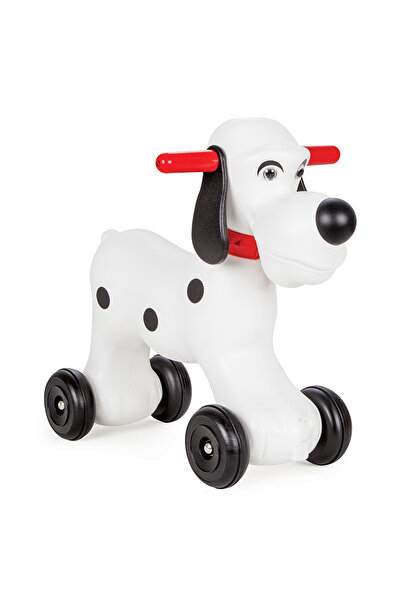 PİLSAN Rocking Cute Dog children's rocking chair with wheels, removable base, durable wheels, red edges