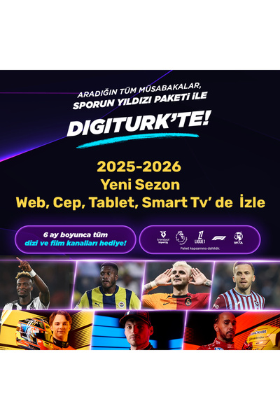 Saatistan Yıllık Sporun Yıldızı Paket: Web, Cep, Tablet, Android TV uyumlu