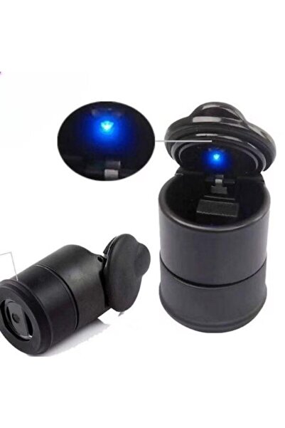 OEM Car Ashtray, removable with LED Lighting, Black Color