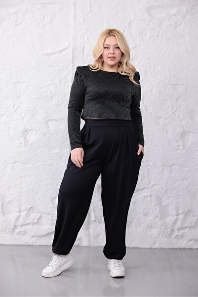 Siyezen Plus Size Modal Fabric Baggy Pants