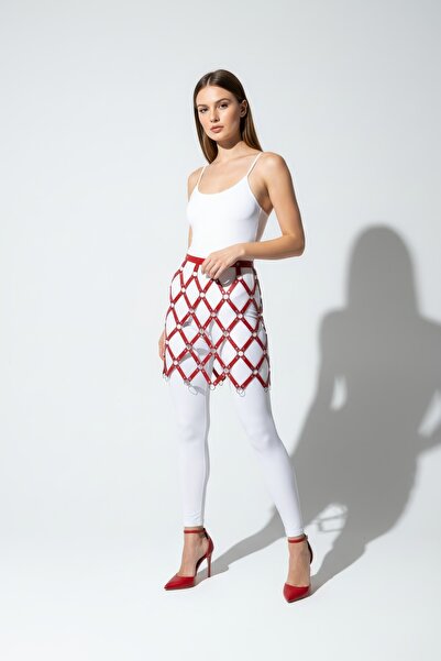 Angels Passion Fusta roșie Asil efect modelator Combină eficientă de îmbrăcăminte complementară - Eleganță de producție internă