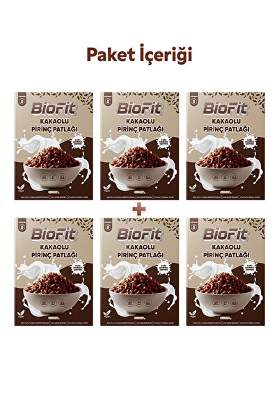 Biofitle 6 Adet 250G Glutensiz Kakaolu Pirinç Patlağı – BioFit