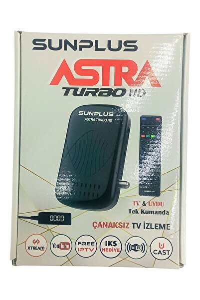 sunplus Astra Turbo HD Full HD Çanaksız Uydu Alıcı ve Akıllı Kumanda