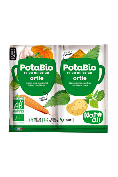 Natali Supa instant cu urzica si legume, bio, 2x 8.5g, Nat-ali