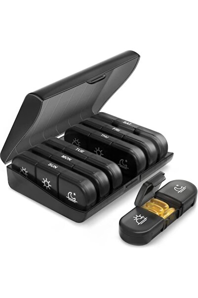 OEM Organizator săptămânal de pastile TOTRAVE 7 zile, 3 compartimente/zi, por...