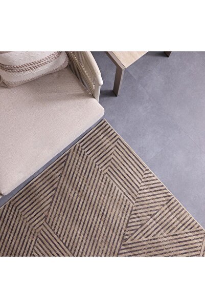 Danube Home Harper Outdoor Washable Geometric Rug Area Rug Floor Covering 160x230cm-Black 231200400613