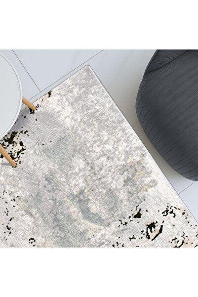 Danube Home سجادة هارموني مودرن ديستريزد سجاد لتغطية الأرضيات، مقاس 240×340 سم - لون أخضر زيتوني، 231200400427