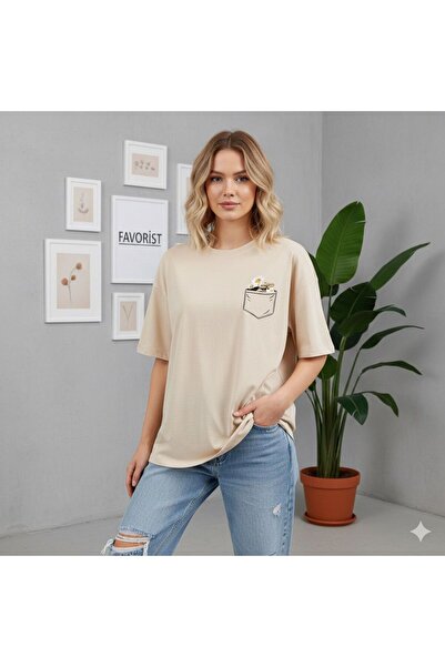 FAVORİST Floral Printed Women's T-Shirt