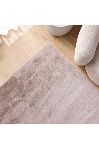 Danube Home Plain Plush Solid Soft Fur Rug Area Rug Floor Covering 200x300cm-Cream 231200400402