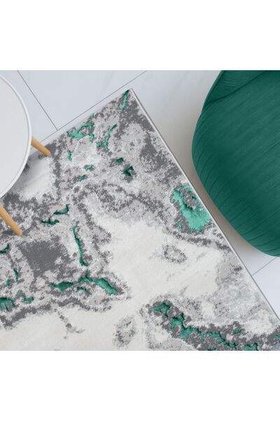 Danube Home Harmony Modern Distressed Rug Area Rug Floor Covering 200x300cm-Turquoise 231200400432