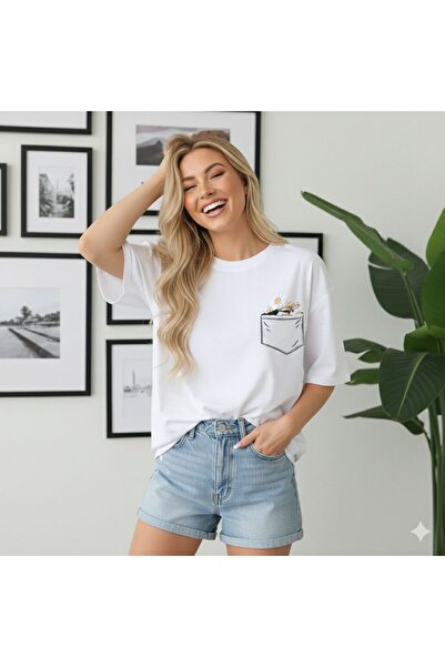 BW Bravely Wear Tricou de damă cu imprimeu floral