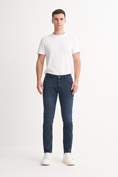 Cazador Parker Normal Bel Extra Slim Fit Dar Paça Jean Pantolon