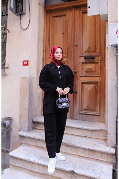 NİSUM MODA Ασύμμετρο κοστούμι με τσέπες