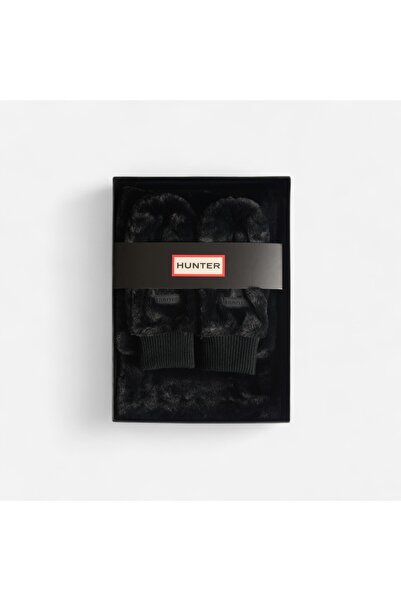 Hunter Glentanur Sherpa Unisex Siyah Atkı & Eldiven Seti Siyah Atkı & Eldiven Seti HXRU0027252-HB