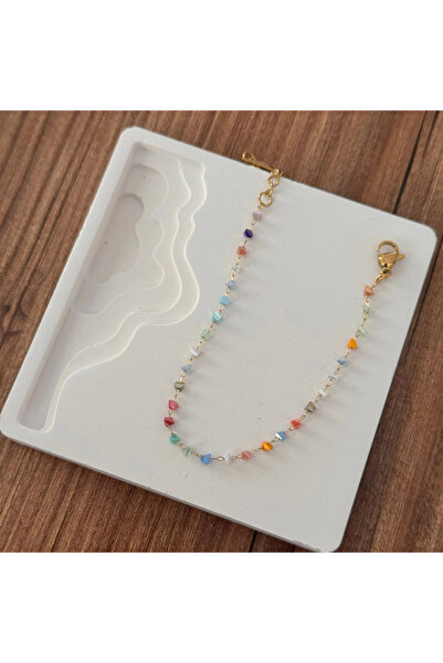 TURKAFONE İnce Renkli Taşlı Bileklik