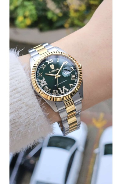 Raymond Rym-611821L Women's Wristwatch Ipg-Green