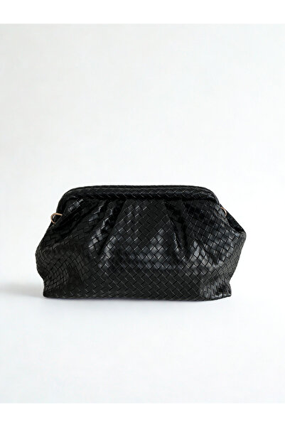 yako Geantă clutch texturată tricotată Valerina – bretea crossbody Geantă de umăr pentru femei (23×38×10 cm)